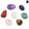 Natural stone gift set with agate and jade crystals top view