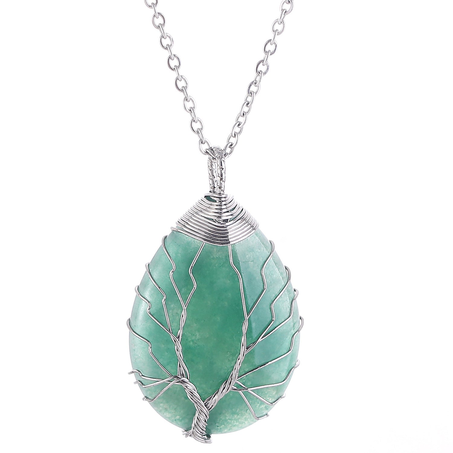 Natural Crystal Tree of Life pendant 