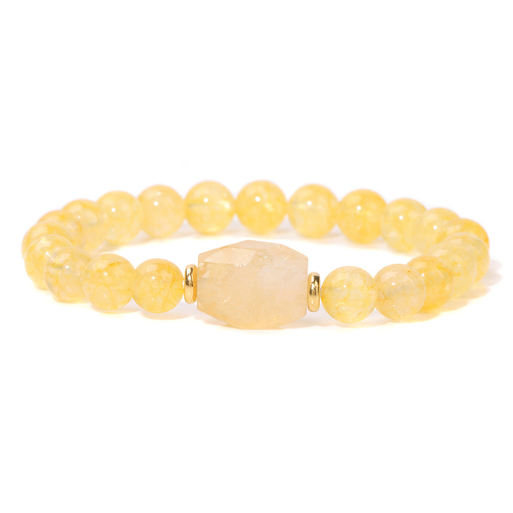 Natural Crystal Stone Bead Bracelet