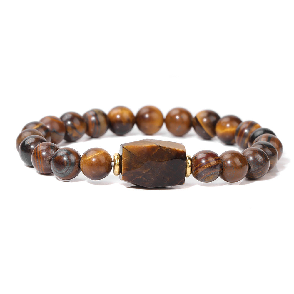Natural Crystal Stone Bead Bracelet