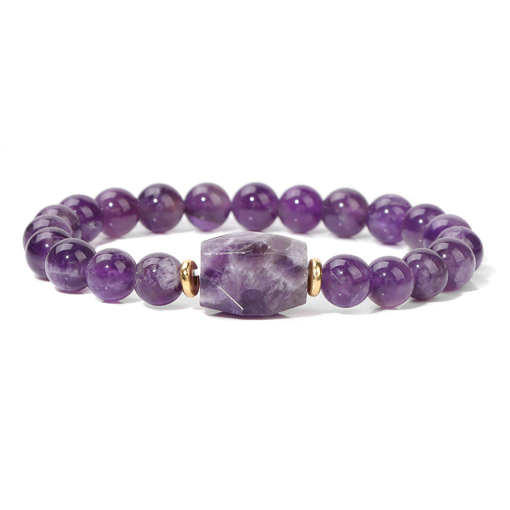 Natural Crystal Stone Bead Bracelet